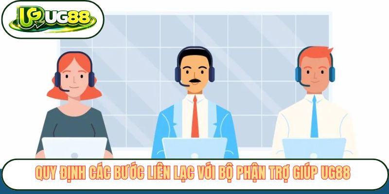 Quy định các bước liên lạc với bộ phận trợ giúp UG88 Quy định các bước liên lạc với bộ phận trợ giúp UG88